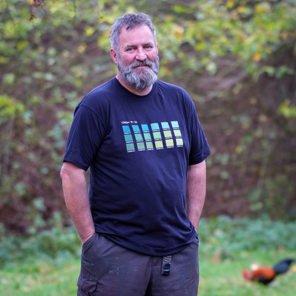 Green Colour Chart T-Shirt.