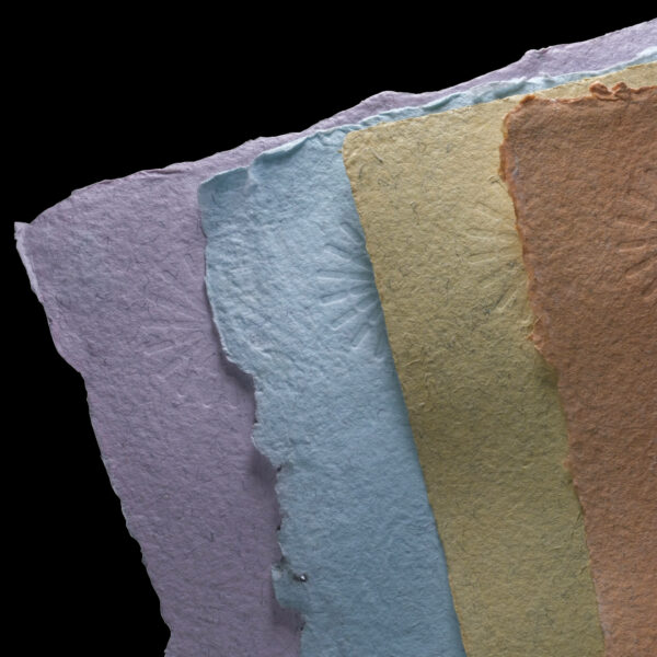 Unison Colour Handmade Pastel Paper 68cm x 50cm 4 Colour Bundle 1