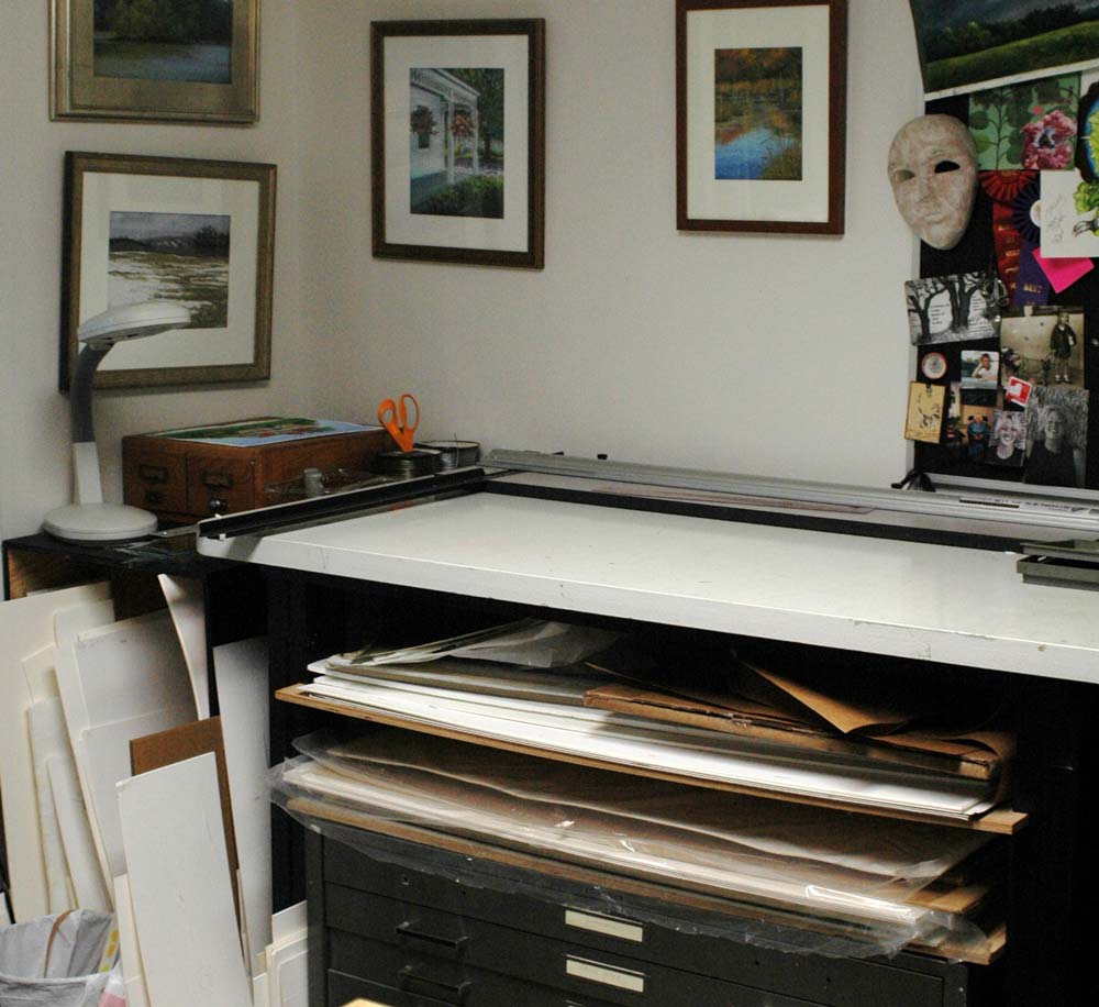 Susan's framing area.