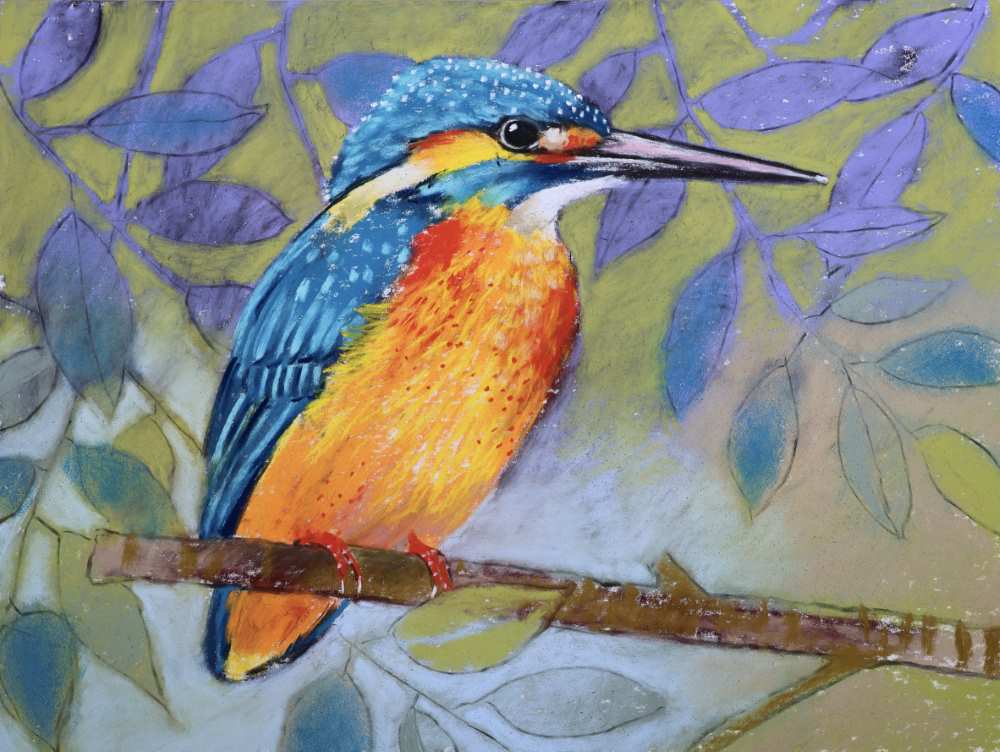23034 30x40 cm ijsvogel kopieby loes botman