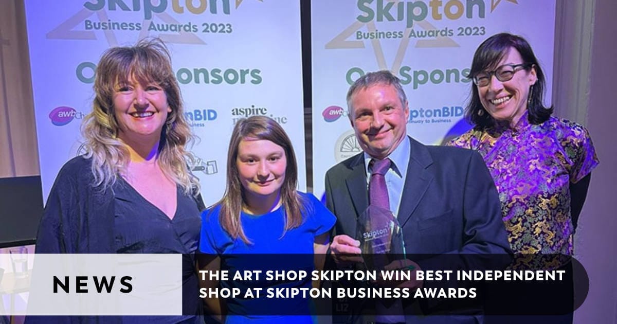 The Art Shop Skipton Wins Award, by Liz Reekie Unison Colour