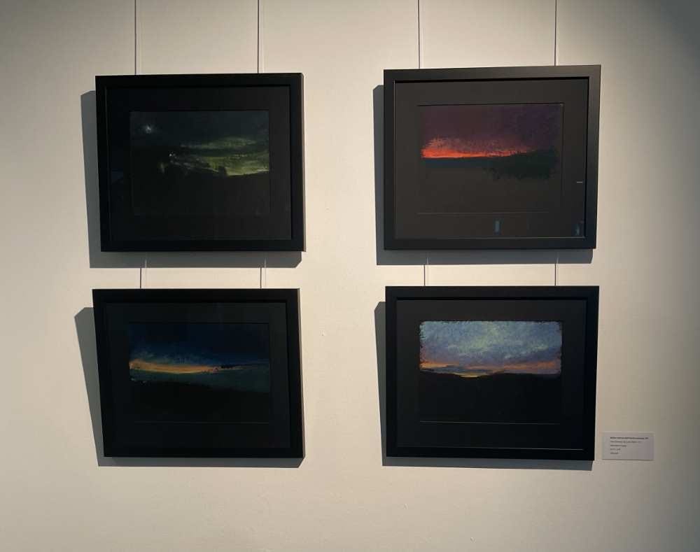 William Morrison-Bell's dark sky soft pastel artwork at The Sill.