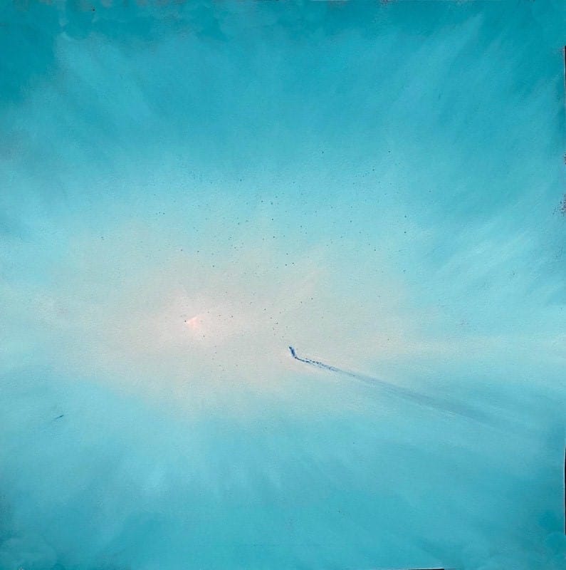 But in my heart your shadow lingered a little longer... soft pastel painting by Stephen Fuller.