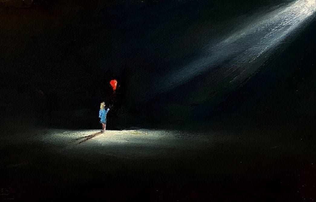 Let Go, soft pastel painting by Stephen Fuller.