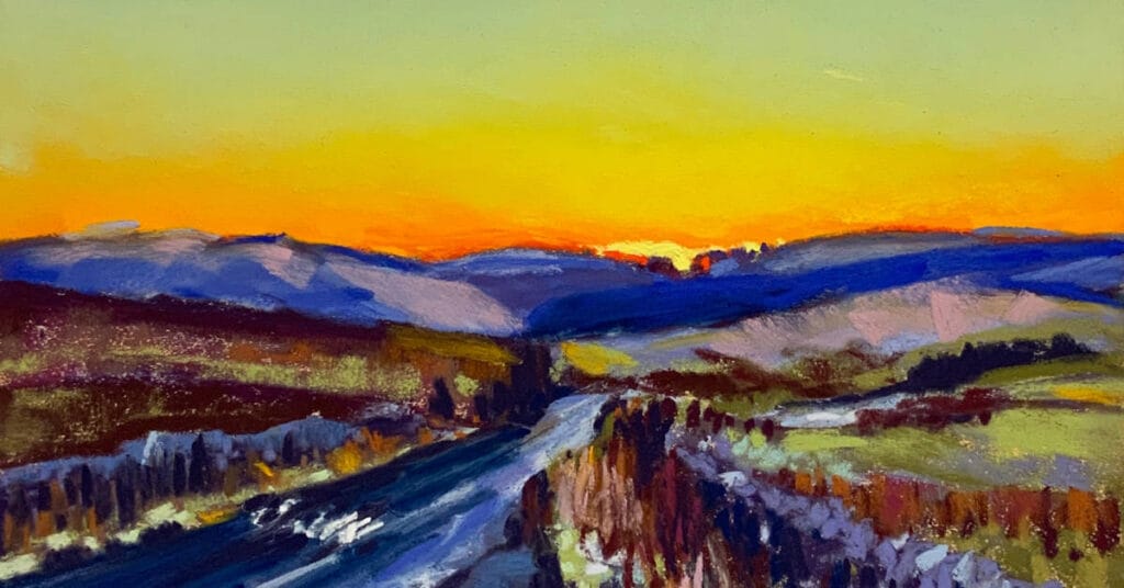 Nessies sunset by cathy pearce feat