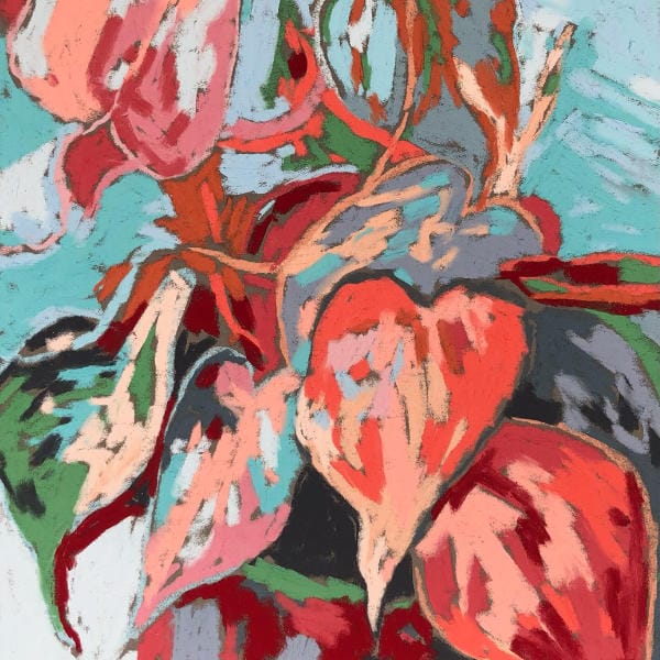 Drawing from nature with an abstract colour palette feat