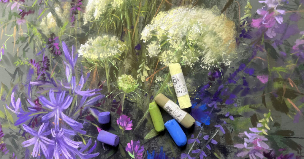 Soft pastel techniques in floral painting by vera kavura feat