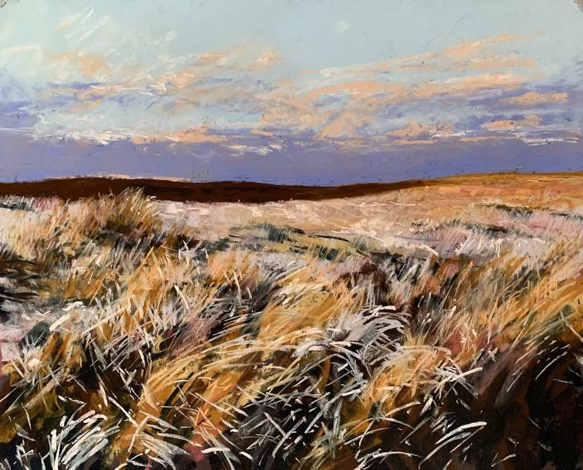 Soft pastel painting of the Yorkshire landscape.