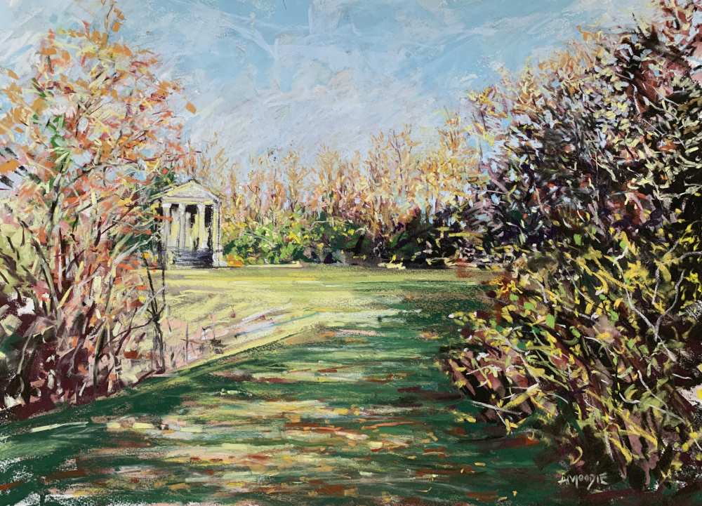 Soft pastel painting of the Yorkshire landscape.