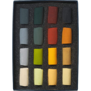 An open box of Autumn Rains 16 half stick set.