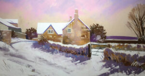 Cottage in snow with steve hall feat