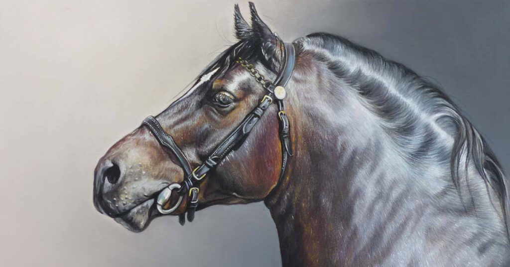 Horses and soft pastels by rebecca de mendonca feat