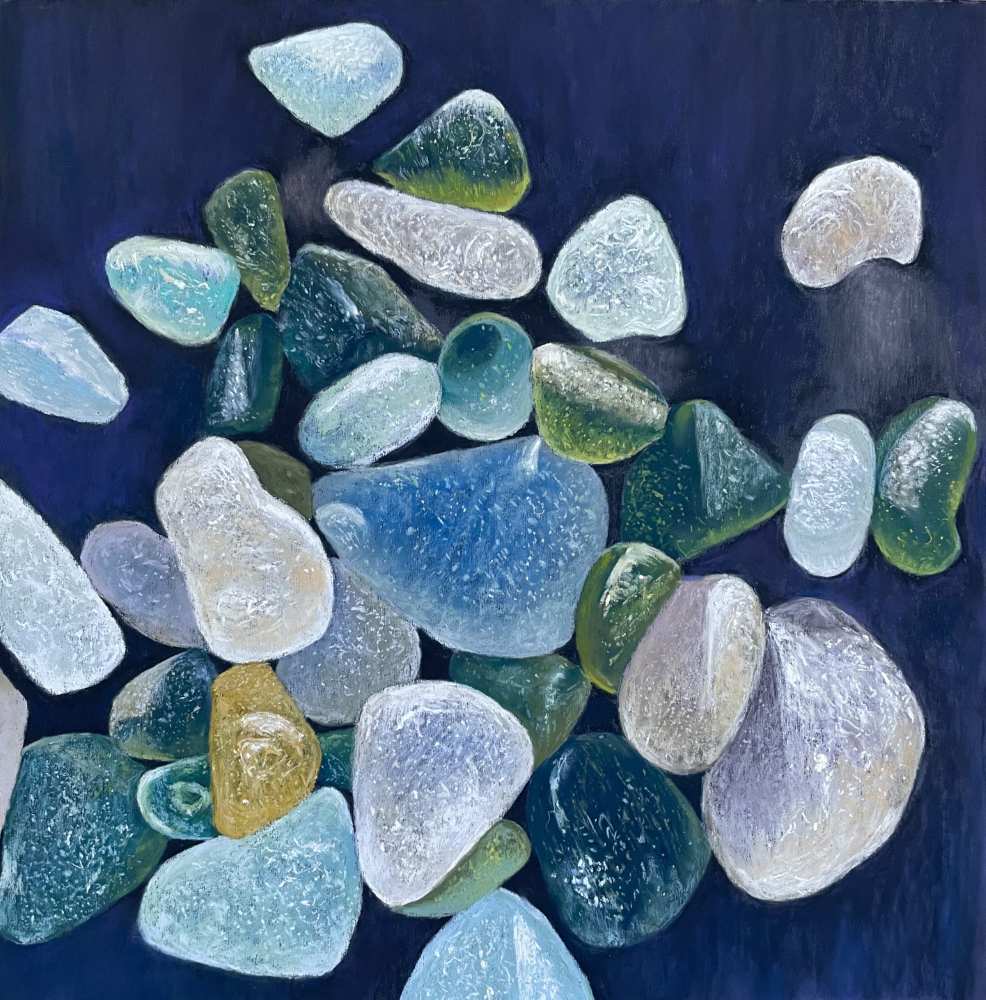 Found Sea Glass 3 By Fiona Carvell