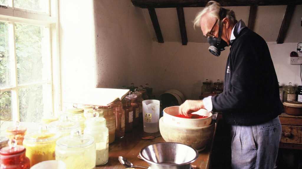 John hersey sifting pigment