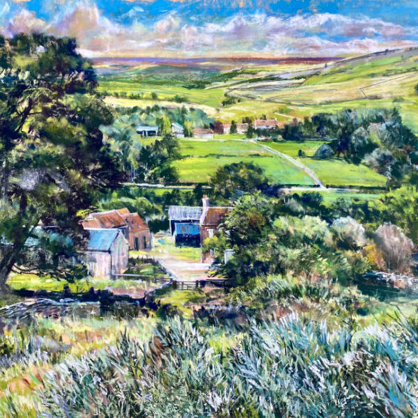 Fresh Spring Greens 5 Day Pastel Challenge