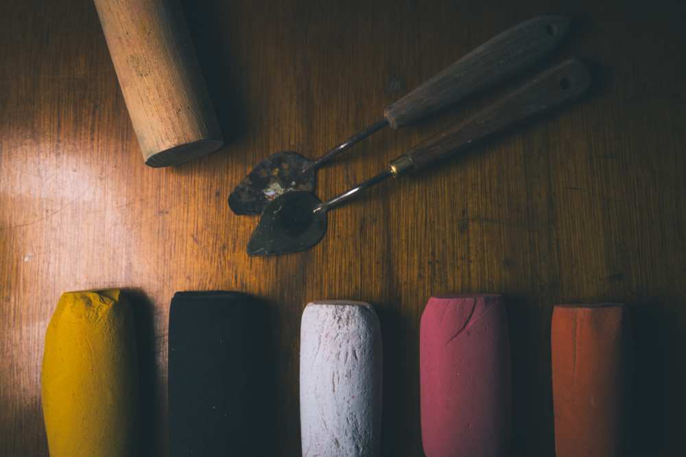 Some giant size pastels made by john