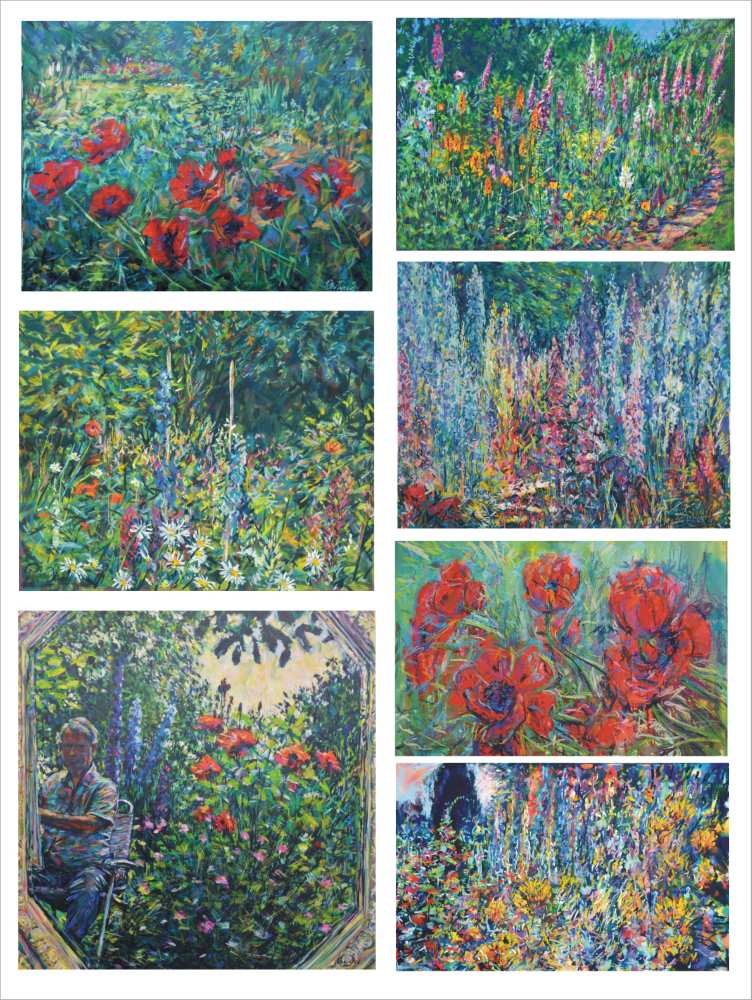 6 garden soft pastel paintings 2 peter wood
