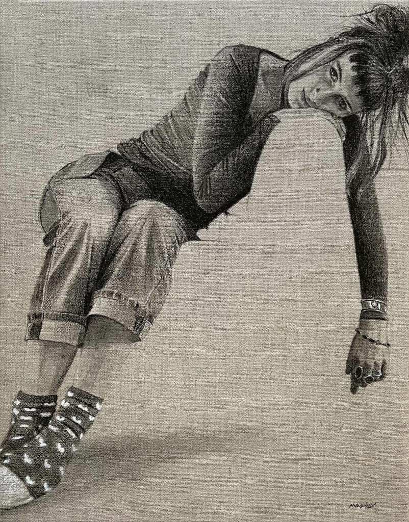 Soft Pastel Painting 'Hanging' by Michele Ashby