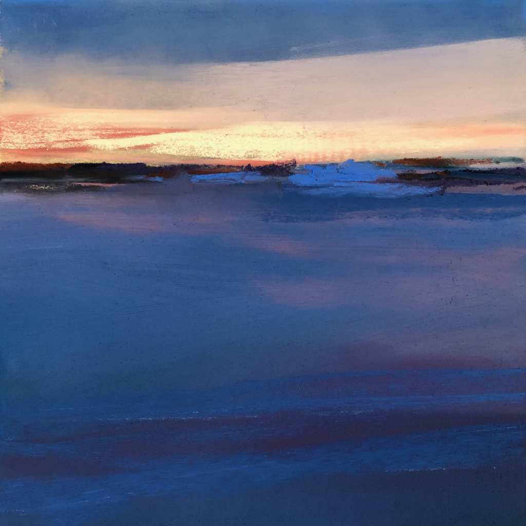 Chill In The Air, soft pastel painting by Lyn Asselta.