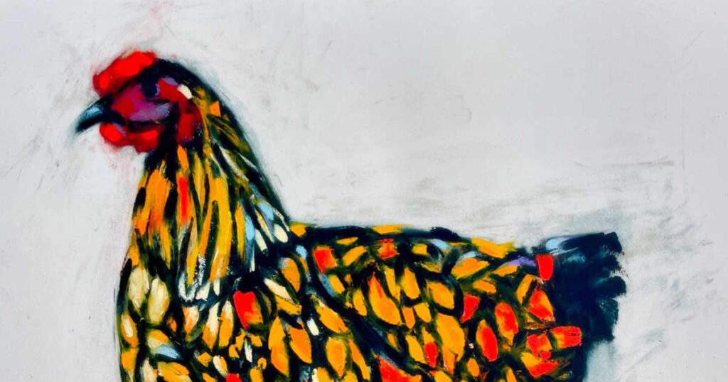 The first time i painted a chicken by peter force feat