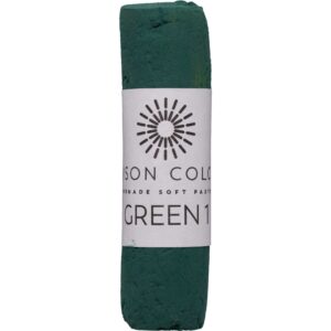 Green 1 single soft pastel stick.