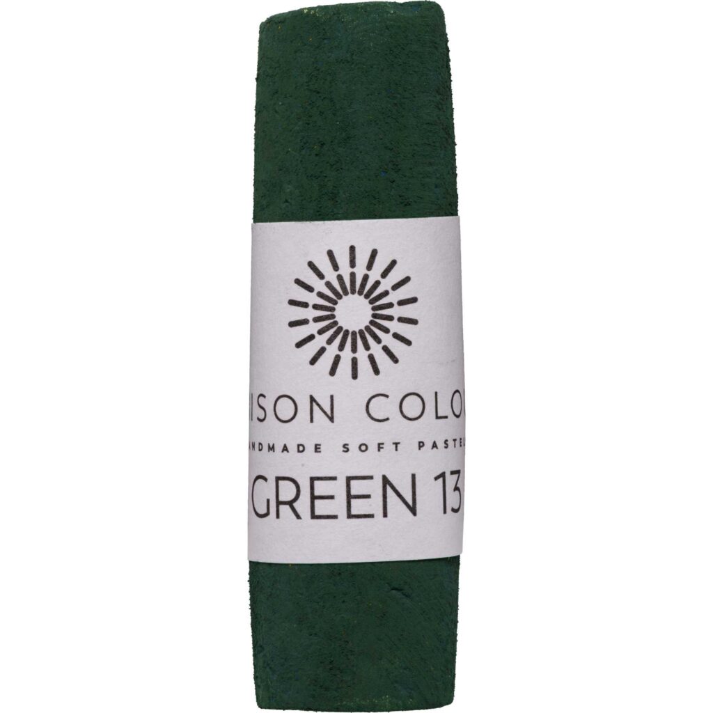 Green 13 single soft pastel stick.