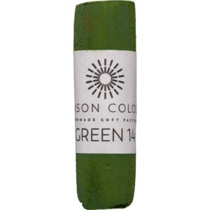 Green 14 single soft pastel stick.