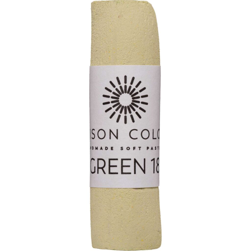 Green 18 single soft pastel stick.