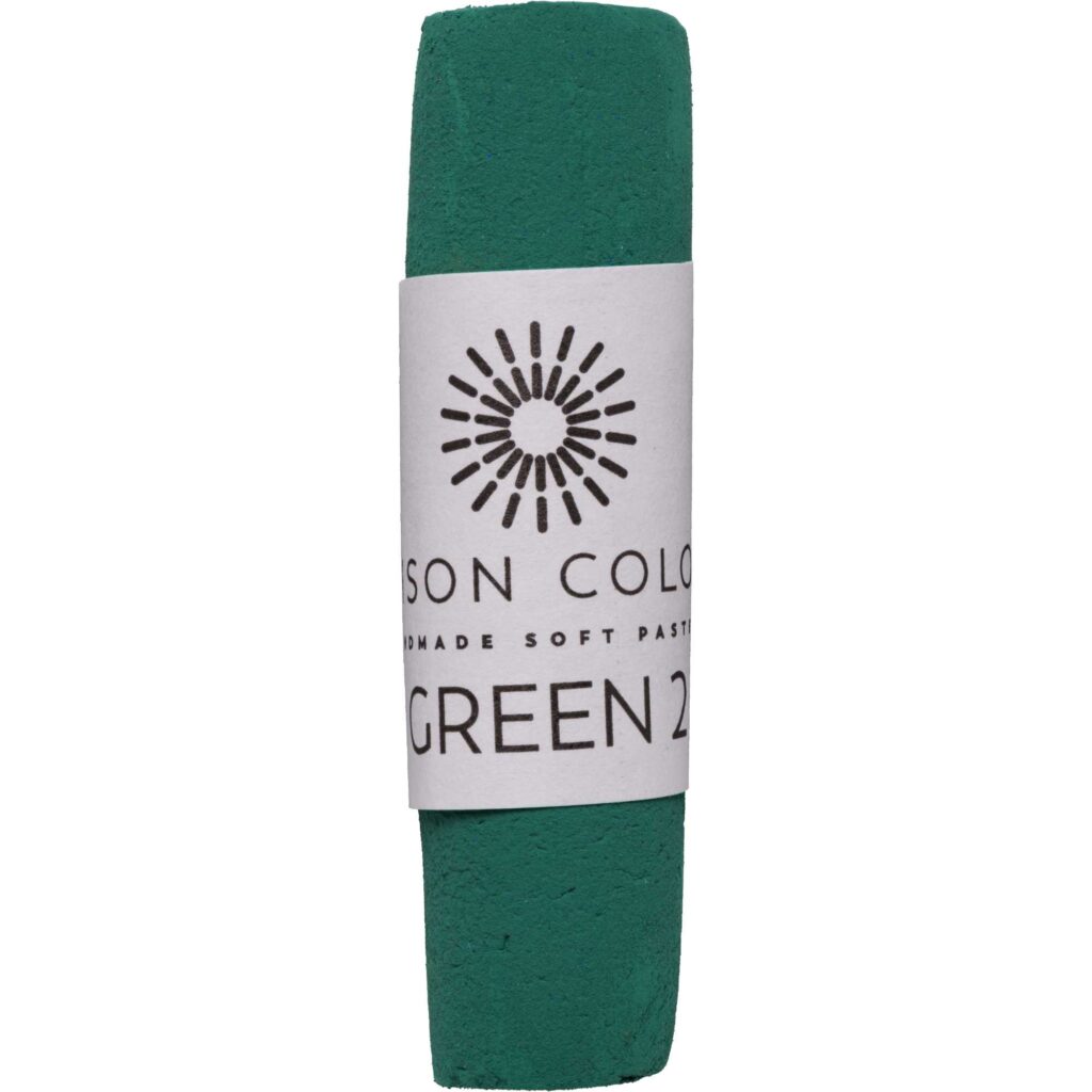 Green 2 single soft pastel stick.