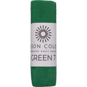 Green 7 single soft pastel stick.