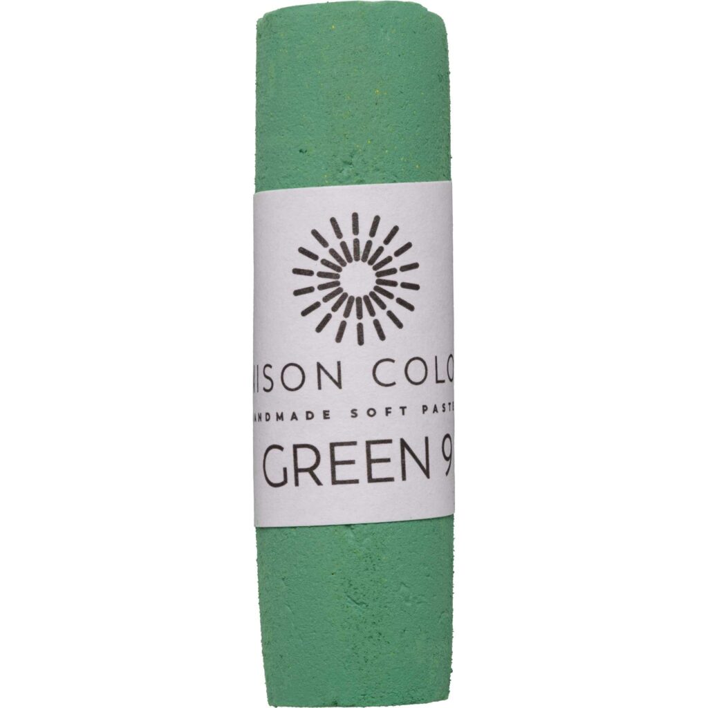 Green 9 single soft pastel stick.