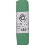 Green 9 single soft pastel stick.