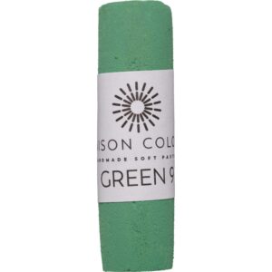 Green 9 single soft pastel stick.