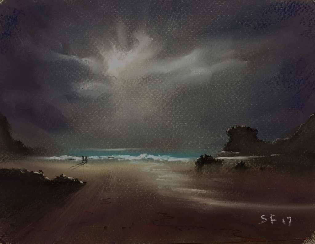 St Agnes Moonlight by Stephen Fuller