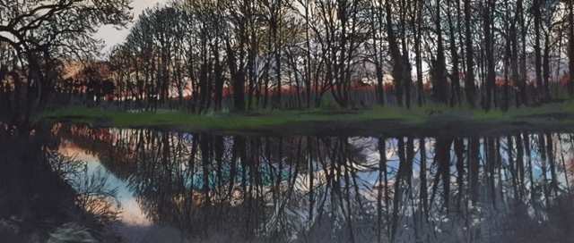 Sunset at byrons pool by katy bailey