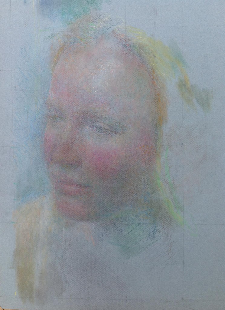 Pastel portrait.