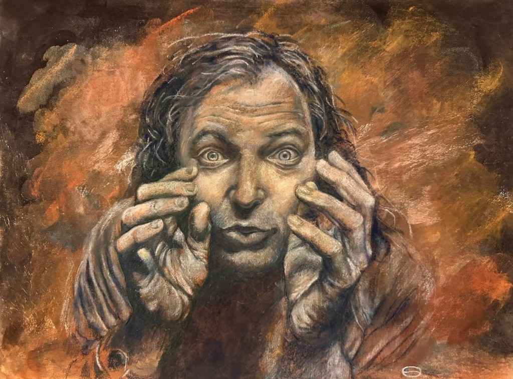 Pastel portrait by Stefania Crivello.