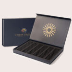 Opened empty soft pastel box for 72 small sticks.