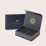 Opened empty soft pastel box for 8 small sticks.