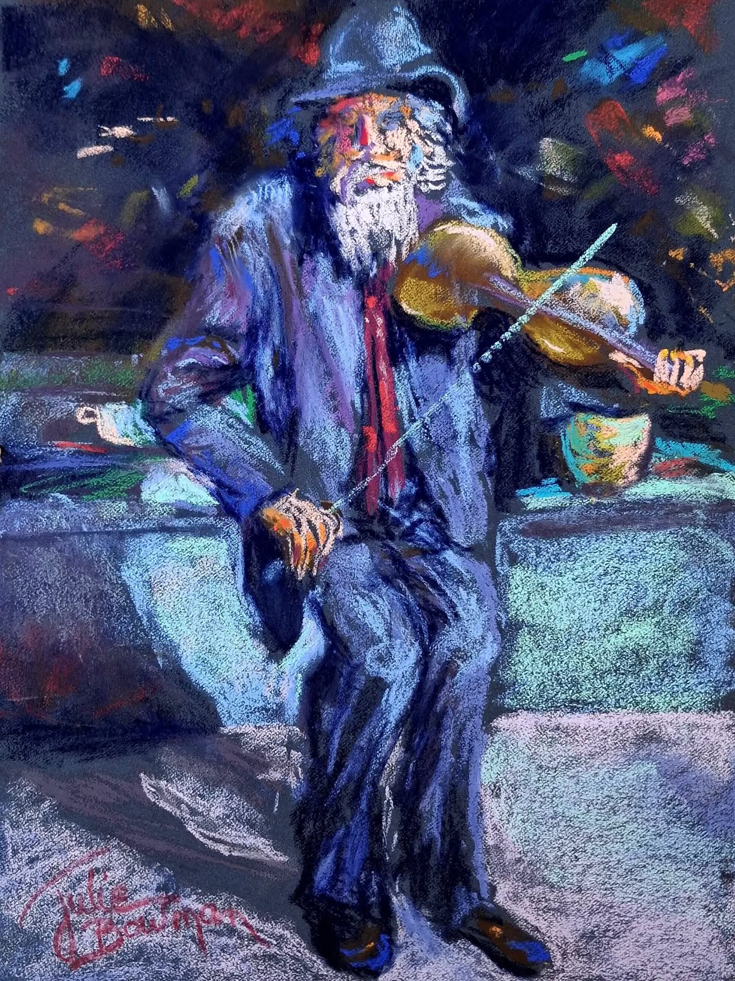Fiddler on market day julie bowman williams